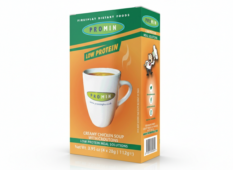 Promin Low Protein Soup – Creamy Chicken with Croutons
