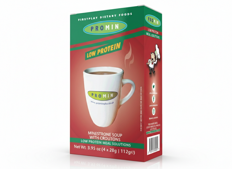 Promin Low Protein Soup – Minestrone with Croutons
