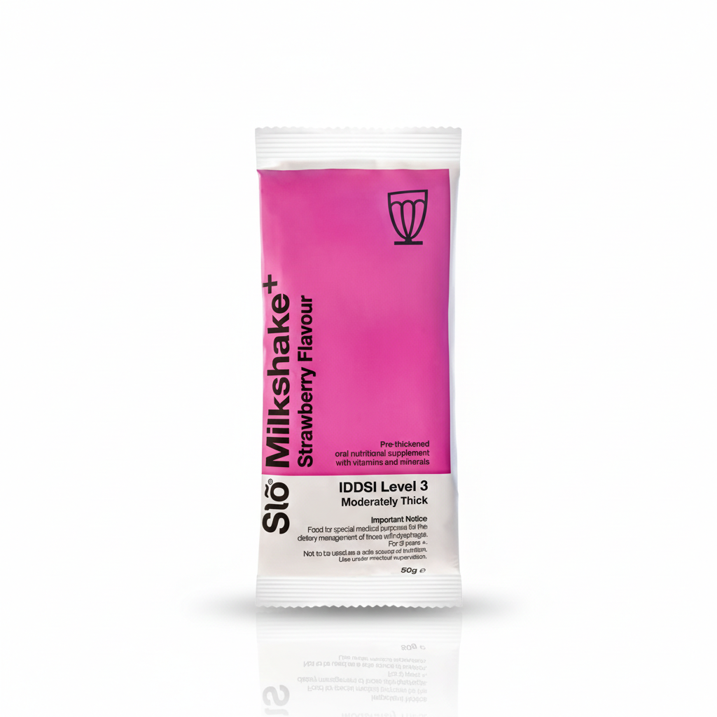 Slõ Milkshake+ Strawberry Iddsi Level 2 (7 Sachets)