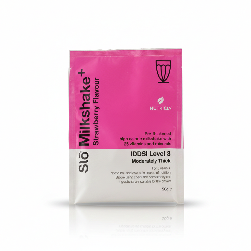 Slõ Milkshake+ Strawberry Iddsi Level 3 (7 Sachets)