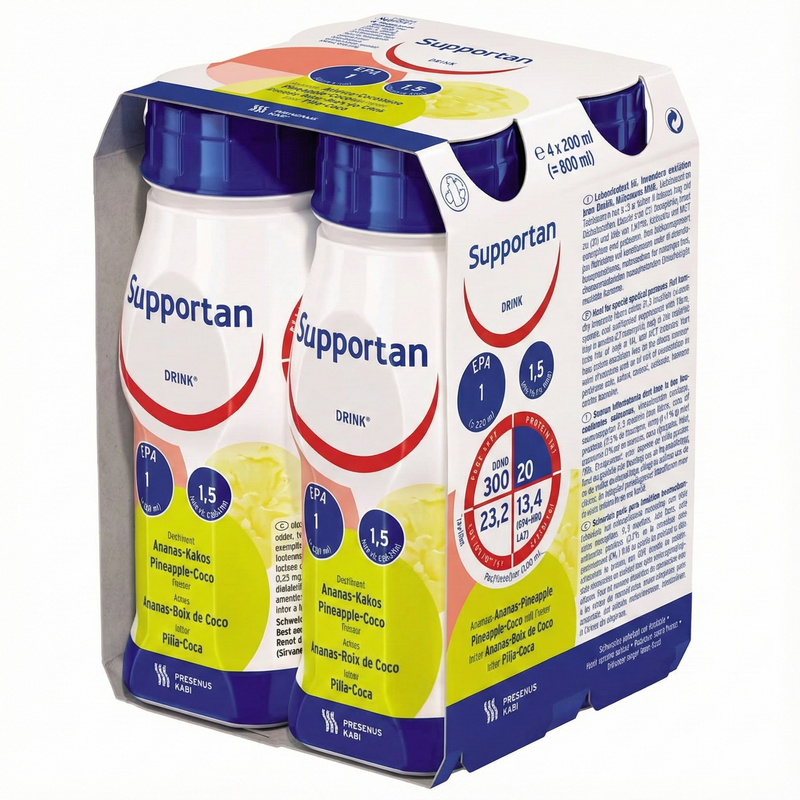 Supportan Formula Supportan Drink Tropical Fruits (4x200ml) — NutriSip | UK Specialist ...