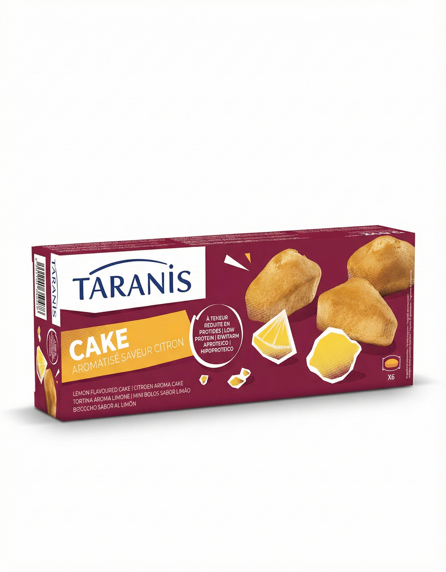 Taranis Low Protein Cake Bars Citrus Lemon