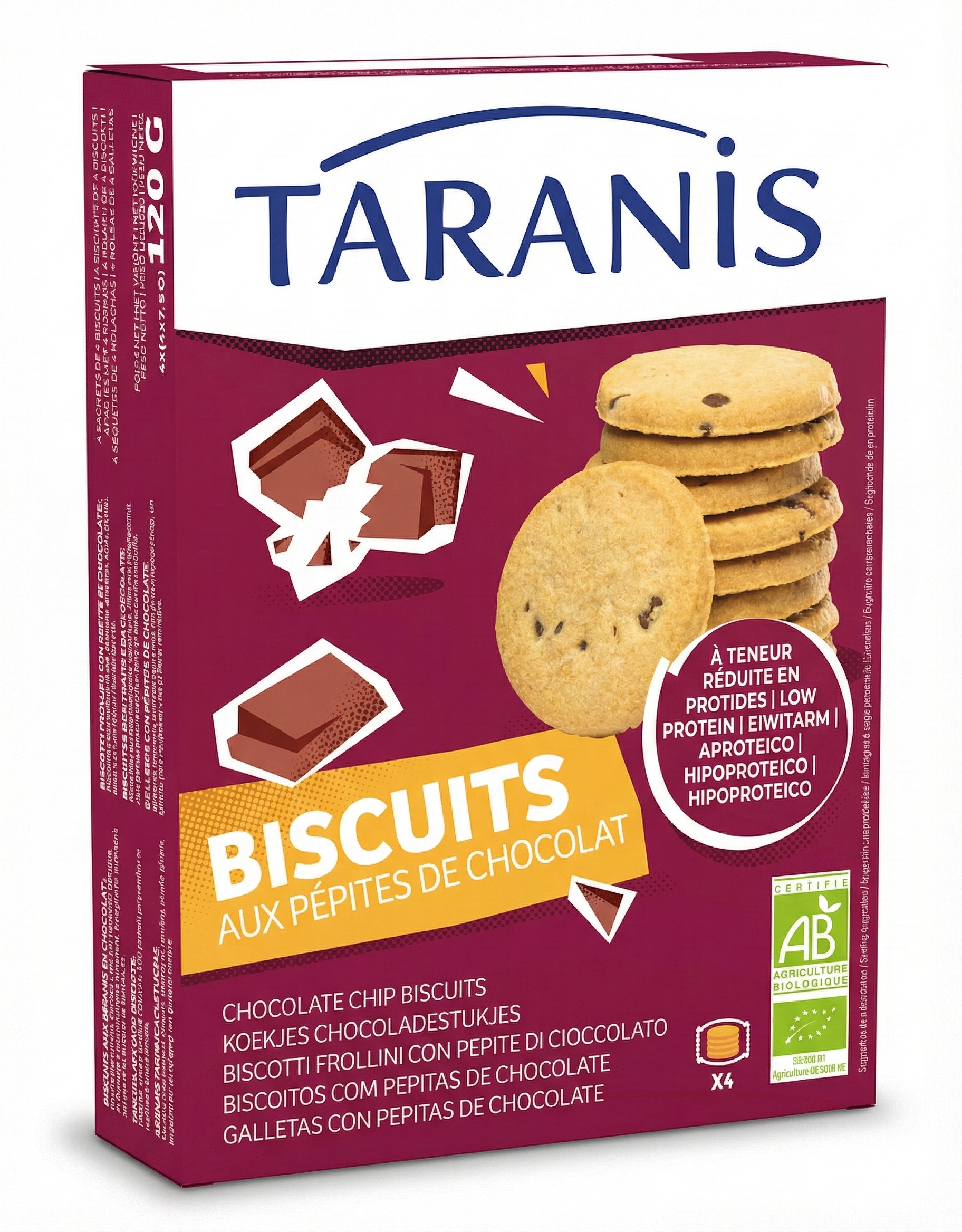 Taranis Low Protein Chocolate Chip Biscuits