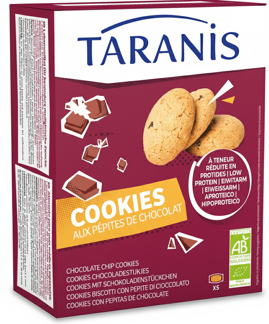Taranis Low Protein Chocolate Chip Cookies (160g)