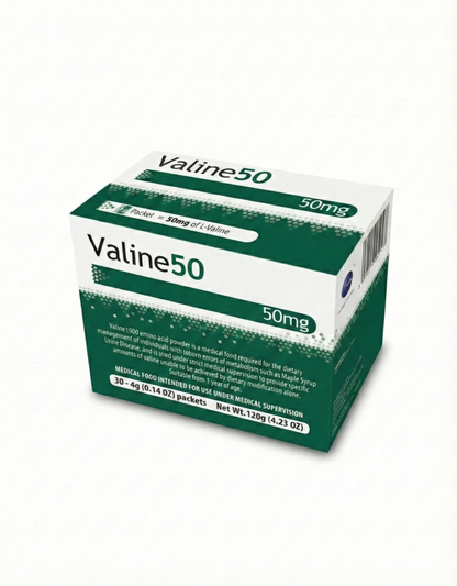 Valine Unflavored Powder 50mg / 1000mg (30x4g)