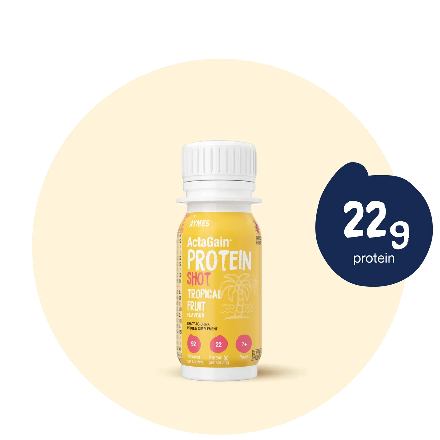 Aymes Actagain Protein Shot Tropical Fruit (15x60ml)