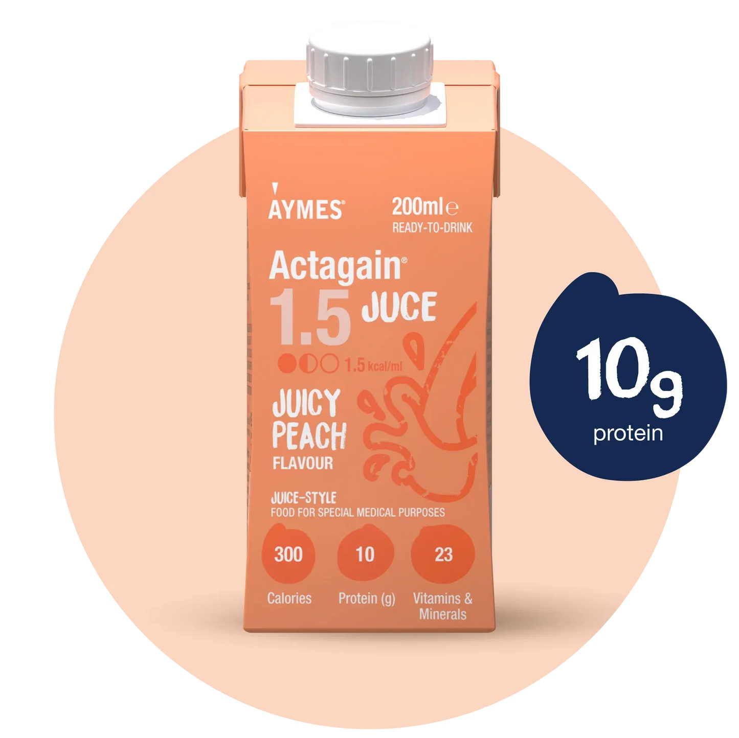 Actagain 1.5 Juce Juicy Peach 200ml